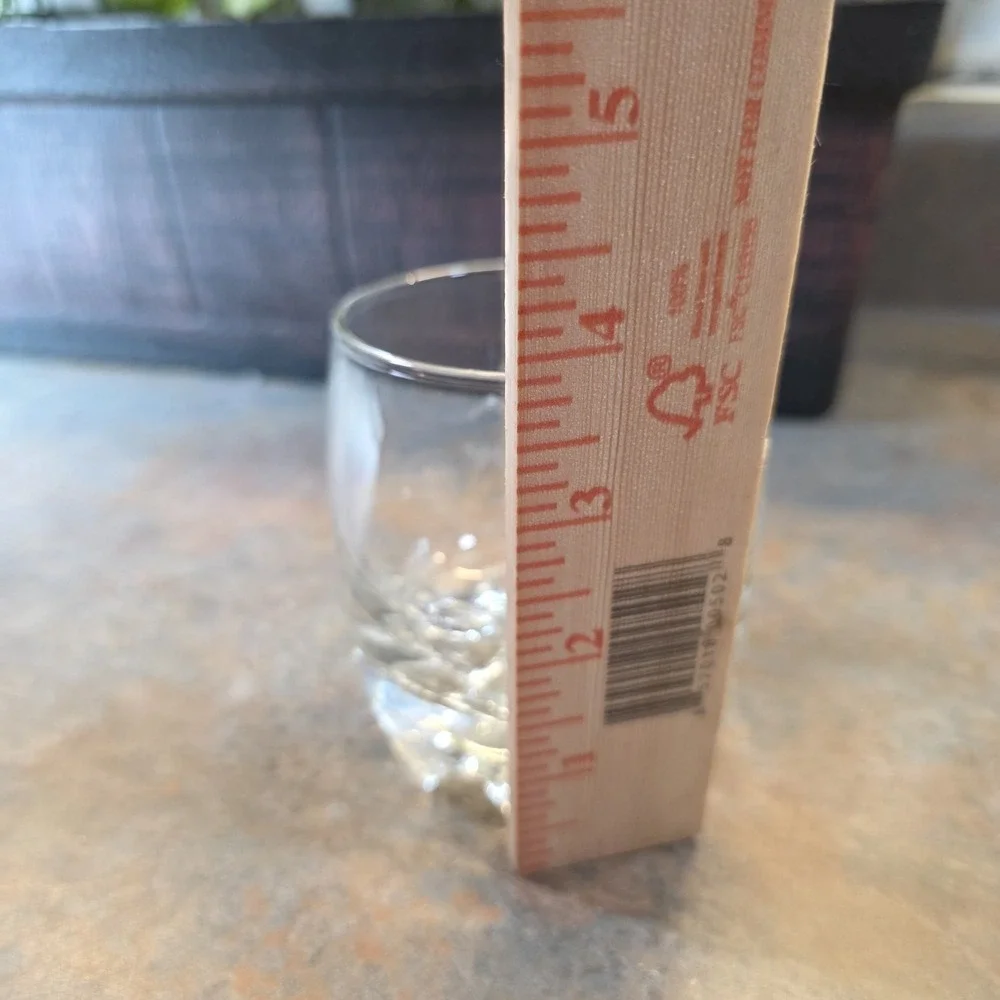 Crown ROYAL Whiskey Embossed Rocks Glass - Round Bottom Made in Italy